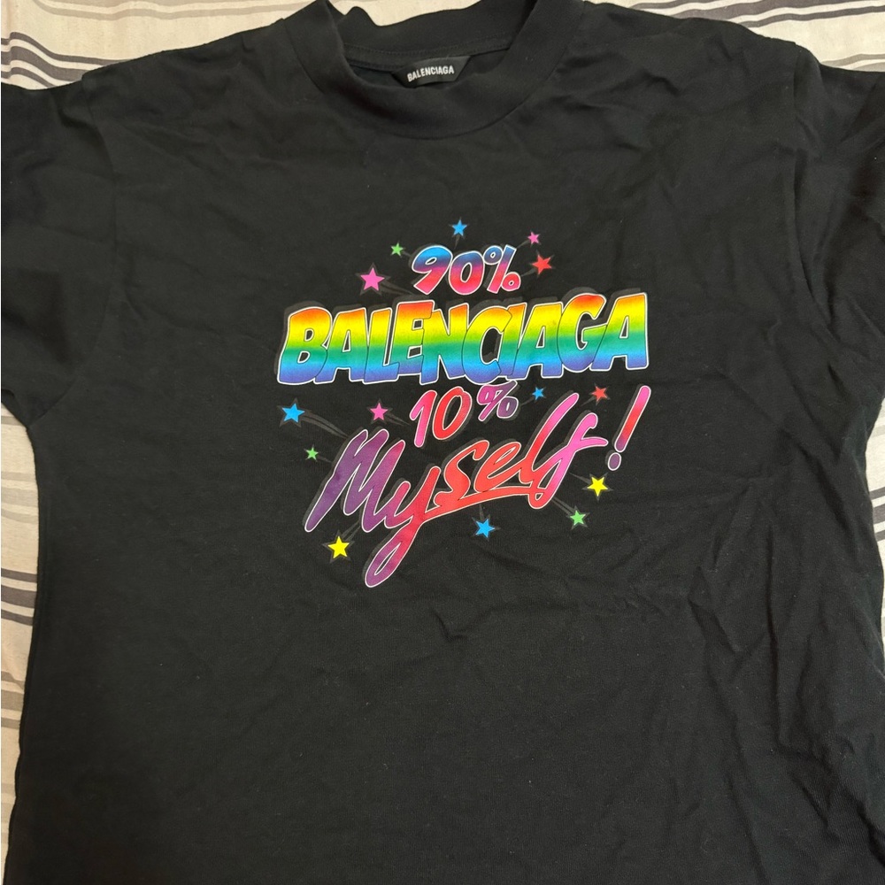 Authentic balenciaga tshirt . Kids size 10 can fit women xs/s.
